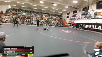 62 lbs Quarterfinal - Cooper Spence, Cody Wrestling Club vs James Frimml, Worland Wrestling Club