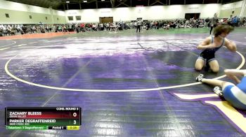 132 lbs Cons. Round 3 - Zachary Bleess, Grain Valley vs Parker Degraffenreid, Deer Creek (ED)