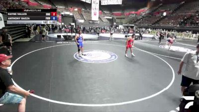 215 lbs Quarters - Kayne Valles, South Bakersfield High School Wrestling vs Anthony Baeza, Firebaugh High School Wrestling