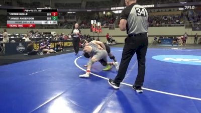 133 lbs Semifinal - Peter Rolle, Central Okla. vs James Anderson, Ouachita Baptist