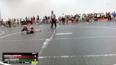 65 lbs Semis (4 Team) - Nathan Markham, Bison Takedown vs Liam Ferguson, Georgia United Red