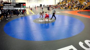 149 lbs Cons. Round 2 - Blayne Powers, Manchester vs Branson Weaver, Wabash