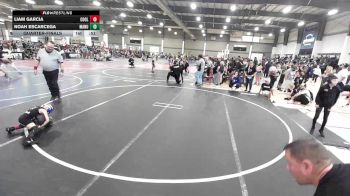 43 lbs Quarterfinal - Liam Garcia, Coolidge vs Noah Escarcega, Manu WC