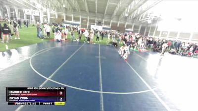 70 lbs Cons. Semi - Maddex Pace, Champions Wrestling Club vs Bryan Zorn, Fremont Wrestling Club
