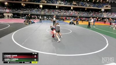 5A 152 lbs Semifinal - Kareli Cadena, Amarillo Caprock vs Cydney Davis, El Paso Bel Air