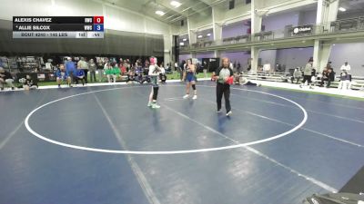 145 lbs Cons. Semis - Allie Silcox, Whiteland Wrestling Club vs Alexis Chavez, Raider Wrestling Club