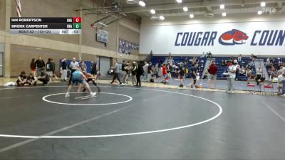 112-120 lbs Round 4 - Ian Robertson, Unattached vs Bronx Carpenter, Unattached
