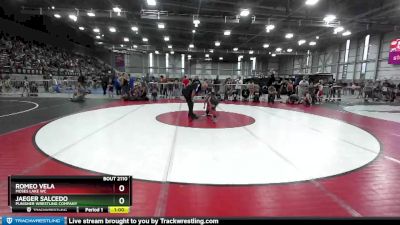 77 lbs Champ. Round 2 - Romeo Vela, Moses Lake WC vs Jaeger Salcedo, Punisher Wrestling Company