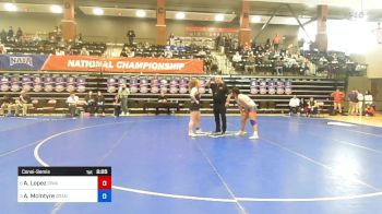 170 lbs Consolation - America Lopez, Iowa Wesleyan vs Abby McIntyre, Grand View