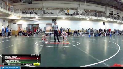 67 lbs Cons. Round 3 - Kylen Wimpee, Club Madison Wrestling vs Brody Coop, Dragon Wrestling Club