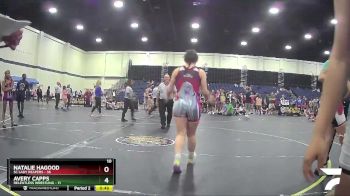 128 lbs Round 3 (4 Team) - Angie Molina, SC Lady Reapers vs Aizlee Villafranca, Relentless Wrestling