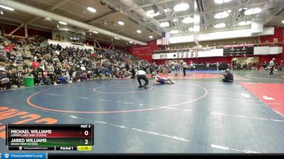 152 lbs Champ. Round 3 - Michael Williams, Lower Lake High School vs Jared Williams, Ukiah High School