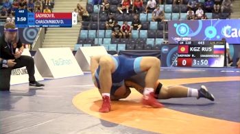 110 kg 1/4 Final - Rustam Sadykov, Kyrgyzstan vs Daniil Chasovnikov, Russia