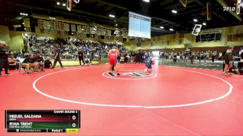 285 lbs Champ. Round 2 - Ryan Trent, Central Catholic vs Miguel Saldana, Indio