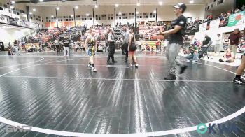 76 lbs Rr Rnd 2 - Tsu-tli Christie-Vangen, Fort Gibson Youth Wrestling vs Boston Bollinger, Tulsa Blue T Panthers