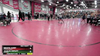 155 lbs Cons. Round 5 - Anjelika Shiflett, Los Osos vs Brystol Hubby, Murrieta Valley