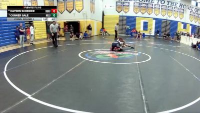 144 lbs Cons. Round 1 - HAYDEN SCHEIDER, West Boca Raton Community High School vs Conner Gale, Melbourne