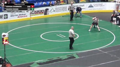 147 lbs Round Of 64 - Nathan Chambers, Chambersburg vs Mason Cronin, Neshaminy