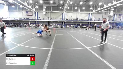197 lbs Consi Of 16 #1 - Calvin Sund, Air Force Academy vs Eli Pack, Army-West Point