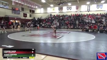 138 lbs Semifinal - Kaden Kremer, Independence vs Cooper Davis, Union, LaPorte City