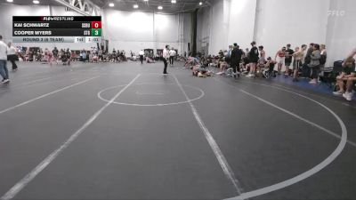 132 lbs Round 3 (6 Team) - Kai Schwartz, South Side WC Blue vs Cooper Myers, Steller Trained Greedo