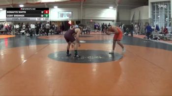 184 lbs Cons. Round 4 - Cody Brenner, Central Michigan vs Donavyn Watts, Findlay