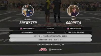 Joshua Brewster vs Cruz Oropeza 2026 ADCC Nashville Open