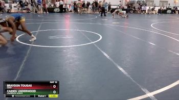 112 lbs Cons. Round 4 - Caiden Underwood, Lawrence North vs Braydon Tougas, SWAT