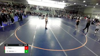 140 lbs Quarterfinal - Derek Giatras, Davis Wrestling Club vs Tayden Rapp, Bonneville Wrestling Club