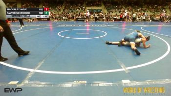 94 lbs Quarterfinal - Mackinley Wolf, Wolfpak Wrestling vs Payton Schroeder, Top Notch Wrestling Club