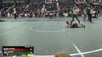 76 lbs Cons. Round 3 - Blake Teufel, Derby vs Max Hewitt, Mulvane