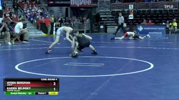 1A-106 lbs Cons. Round 4 - Kaiden Belinsky, Wapsie Valley vs Ayden Bergman, Jesup