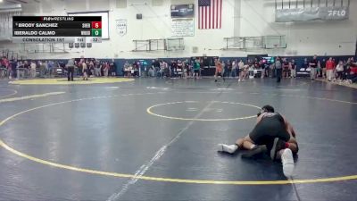 126 lbs Consolation 1st - Iberaldo Calmo, Woodburn vs Brody Sanchez, Sherwood