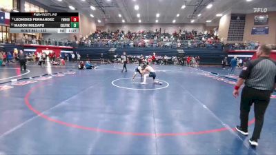 132 lbs Semifinal - Leonides Fernandez, El Paso Eastwood vs Mason Milsaps, Conroe Woodlands College Park