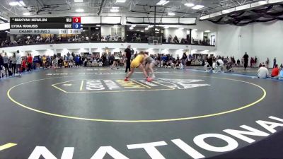 160A Champ. Round 2 - Lydia Krauss, McKendree University vs Makyah Newlun, West Liberty University