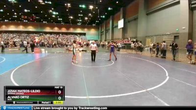 120 lbs Champ. Round 1 - Alvaro Ortiz, Hug vs Jiziah Mateos-Lildio, Spanish Springs