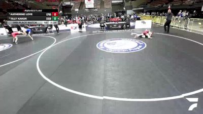 3rd Place Match - Katherine Love, College Prep Wrestling Academy vs Tilly Kakuk, Chino High School Wrestling