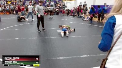 53 lbs Semifinal - Dayton Griebe, Cane Bay Cobras vs Tanner Bell, River Bluff Youth Wrestling