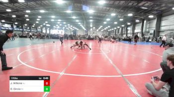 170 lbs Consi Of 32 #1 - Joshua Wilkins, NJ vs Oscar Dircio, SC