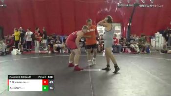 220 lbs Placement Matches (8 Team) - Ash Osborn, LeRoy Gold vs Tanner Gormanson, Wisconsin Rapids