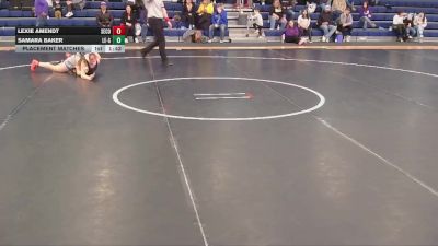 125 lbs Placement Matches - Lexie Amendt, Sedgwick County/Fleming Girls vs Samara Baker, Lincoln East