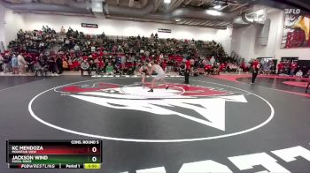 175 lbs Cons. Round 5 - Kc Mendoza, Mountain View vs Jackson Wind, Fossil Ridge