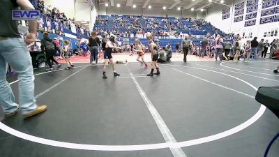 60 lbs Quarterfinal - Kendall Davis, Tecumseh Youth Wrestling vs Marshall Merritt, Cyclone Wrestling Club