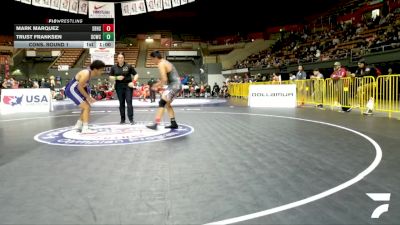 Junior Boys - 190 lbs Champ. Round 2 - Richard Vega vs Isaac Wilder, Wright Wrestling Academy