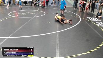 62 lbs Round 2 - Jaxen Johansen, Mid Valley Wrestling Club vs Mason Harris, Alaska Battle Cats Wrestling Club