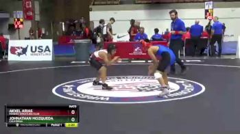 93 lbs Quarterfinal - Akxel Arias, Madera Wrestling Club vs Johnathan Mozqueda, California