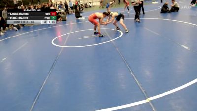 144 lbs Champ. Round 2 - Elijah Banks, Pikes Peak Warriors Wrestling vs Lance Harms, Wrestling With Character