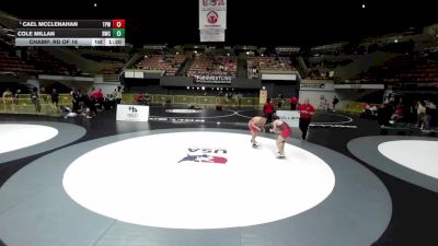 138 lbs Champ. Rd Of 16 - Cael McClenahan, Topanga PAL Wrestling vs Cole Millan, Delta Wrestling Club