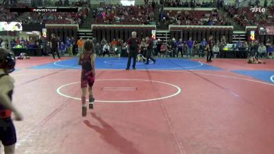 43 lbs Semifinal - Gwendolyn Hessler, Lincoln Loggers Girls vs Zariah Enciso, Casper Wrestling Club