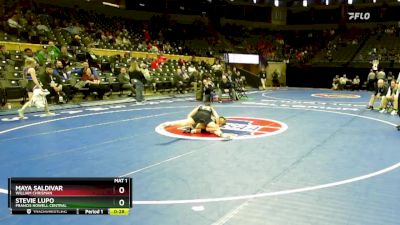 115 Class 2 lbs Cons. Round 2 - Maya Saldivar, William Chrisman vs Stevie Lupo, Francis Howell Central